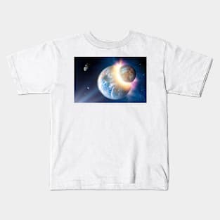 Formation of the Moon, artwork (C002/3162) Kids T-Shirt